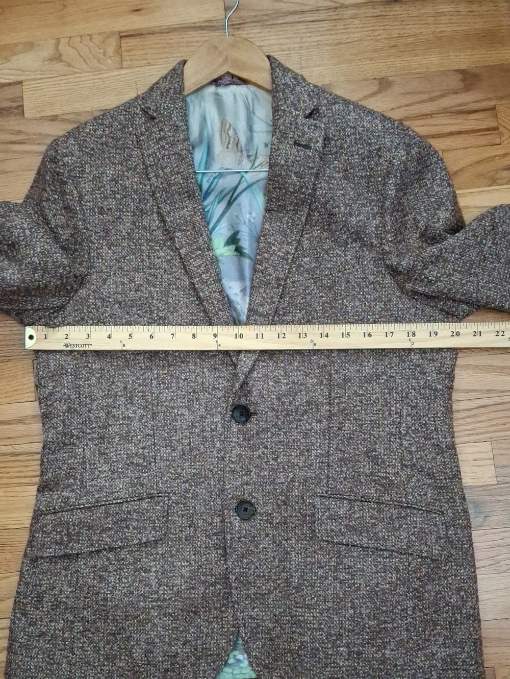 Etro Men's Textured Brown Wool Blend Tweed Sport Jacket Full Lining_1